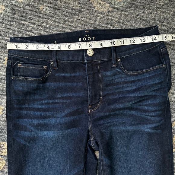 White House Black Market “the Boot” dark wash mid rise jeans - Picture 5 of 7